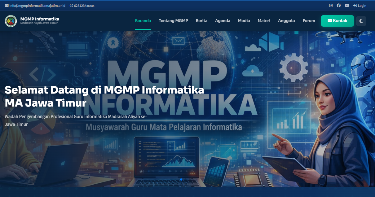 Website Resmi MGMP Informatika MA Jawa Timur Diluncurkan, Ruang Kolaborasi Guru di Era Digital